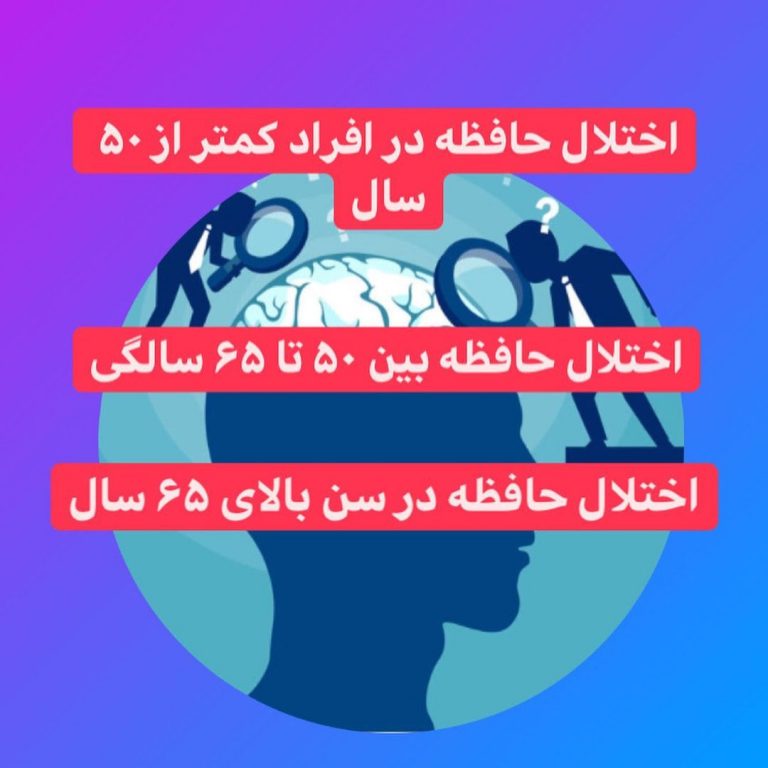 اختلال حافظه در سنین مختلف