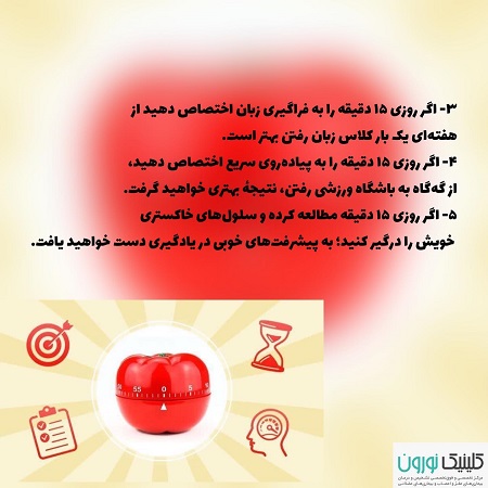 ساخت عادت های مثبت با قانون 15 دقیقه